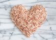 pink Himalayan salt heart